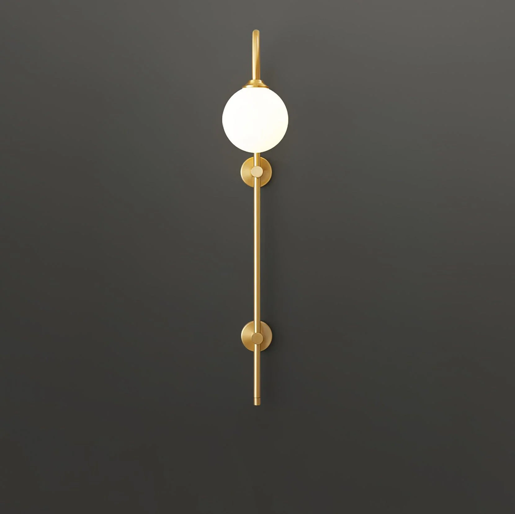 Nyvaris Modern Minimalist Globe Brass Glass Sconce Wall lamp - Image 32