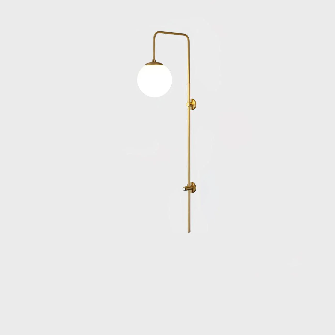 Nyvaris Modern Minimalist Globe Brass Glass Sconce Wall lamp - Image 7