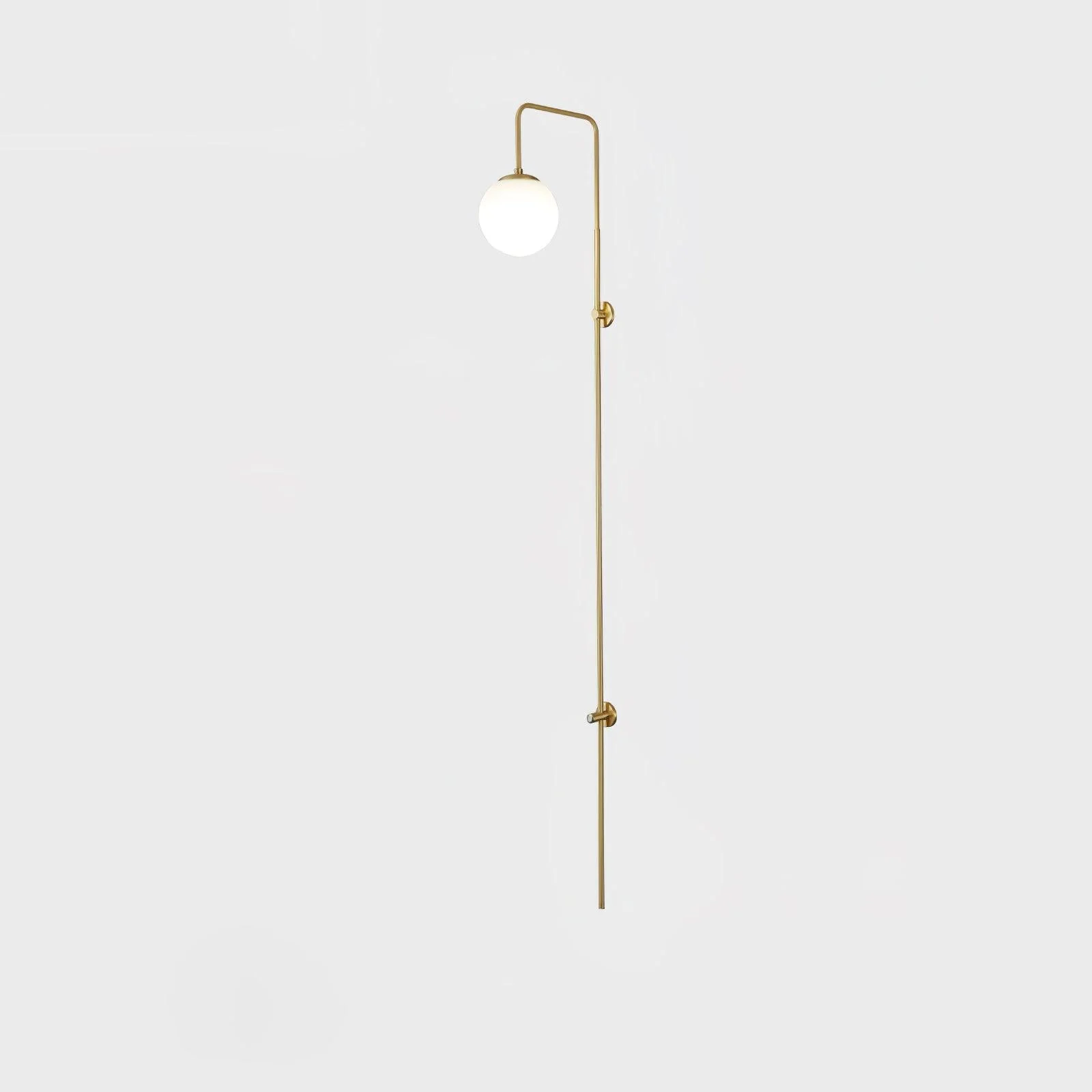 Nyvaris Modern Minimalist Globe Brass Glass Sconce Wall lamp - Image 9