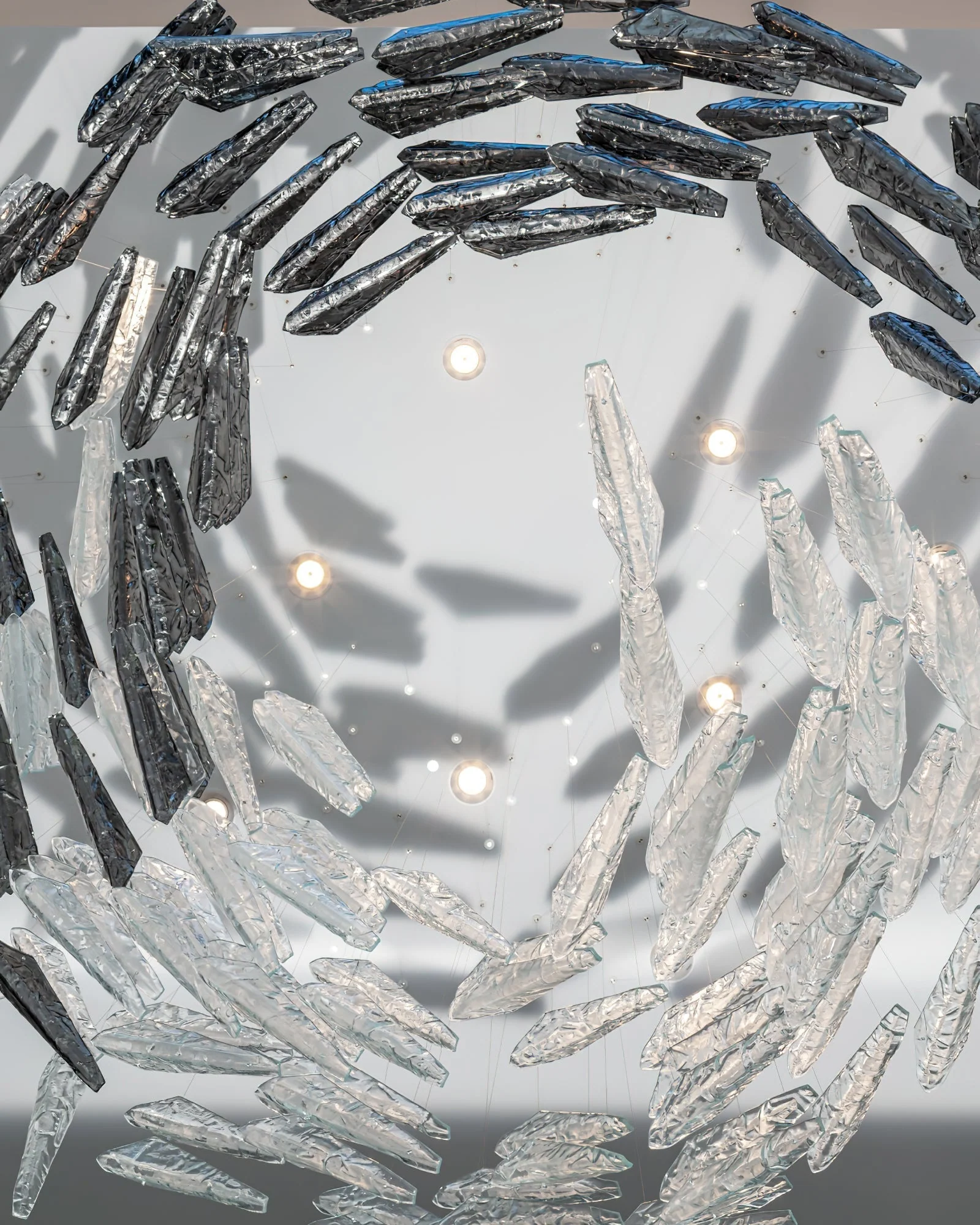 Nyvinia Glass Feather-Shape Chandelier - Image 13
