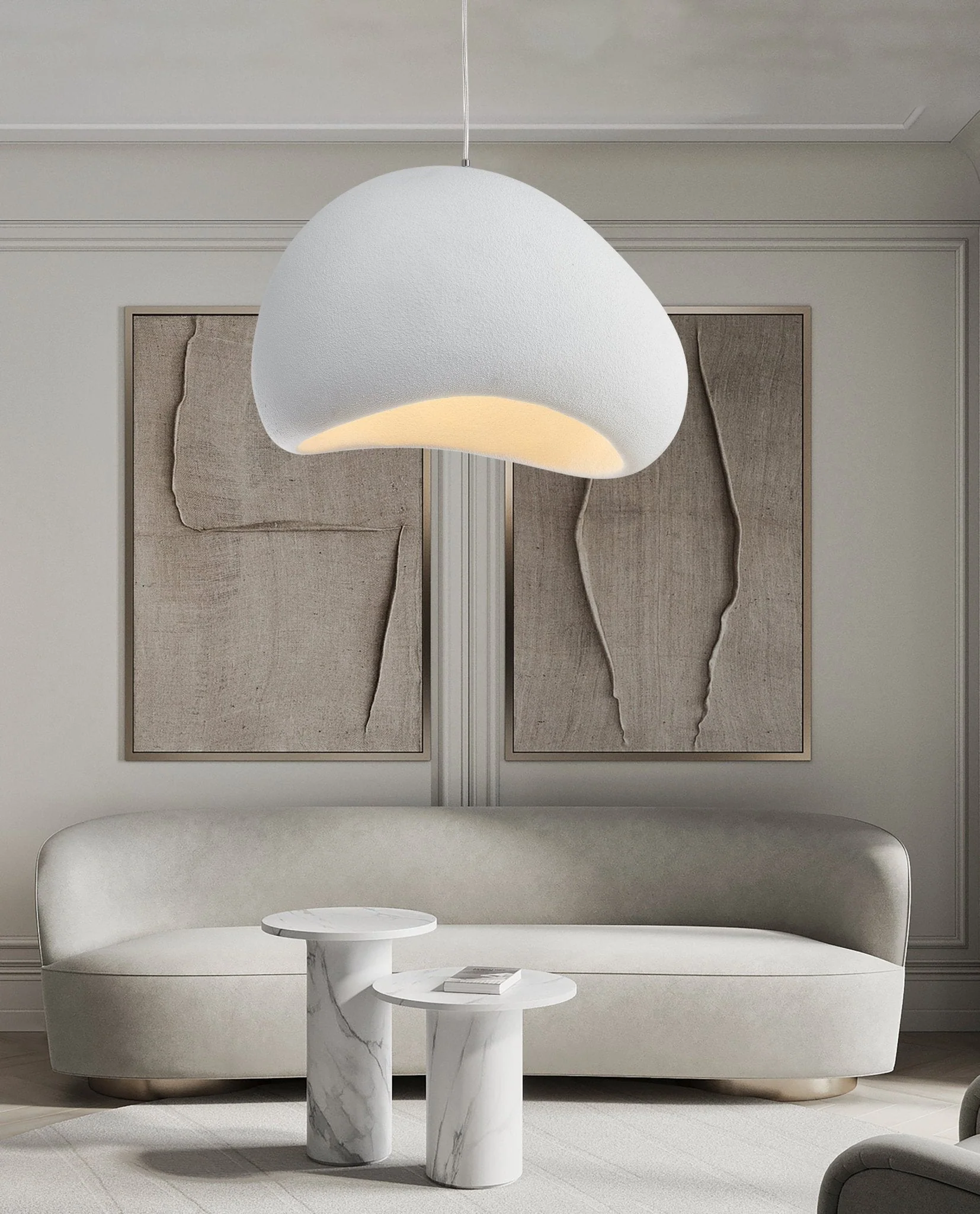 Ocara Modern Minimalist Resin Pendant Light - Image 4