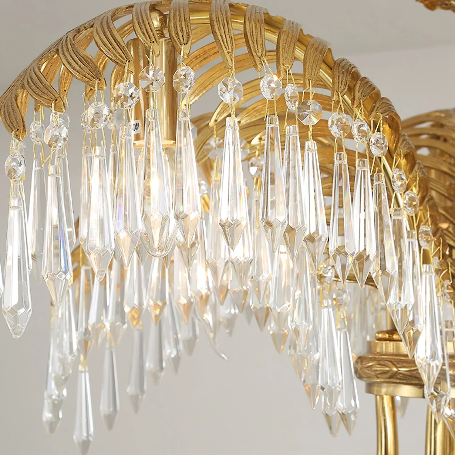 Odoraris Regal Brass Crystal Chandelier - Image 11