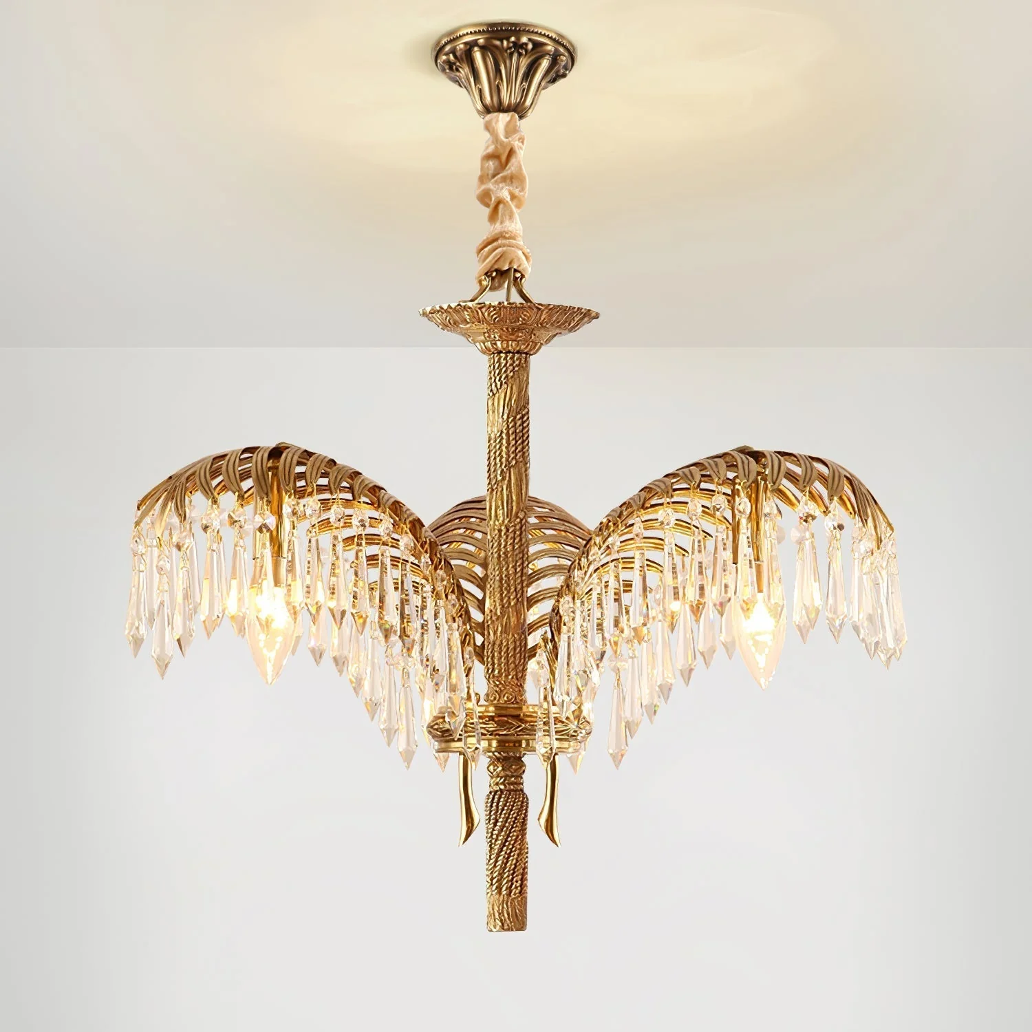 Odoraris Regal Brass Crystal Chandelier - Image 19