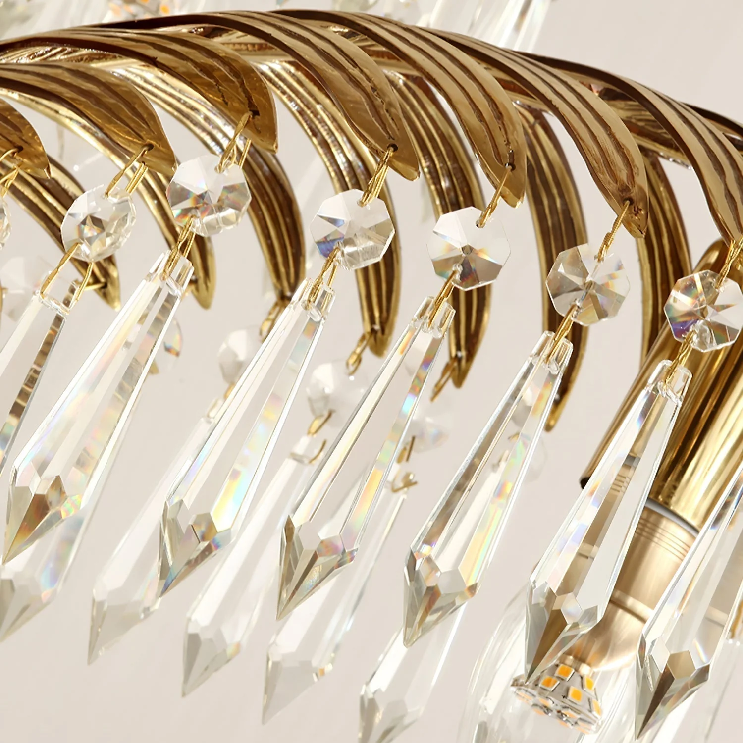 Odoraris Regal Brass Crystal Chandelier - Image 22