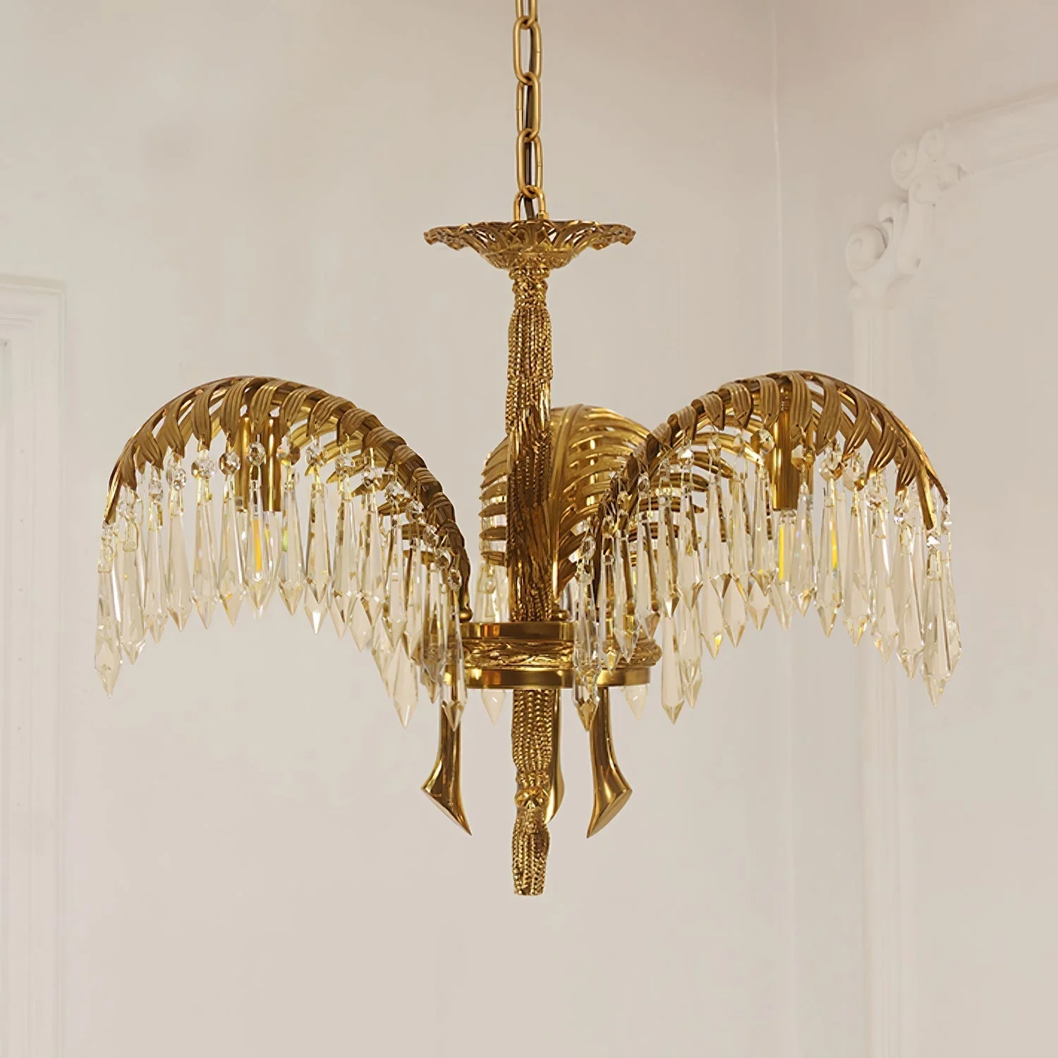 Odoraris Regal Brass Crystal Chandelier - Image 27