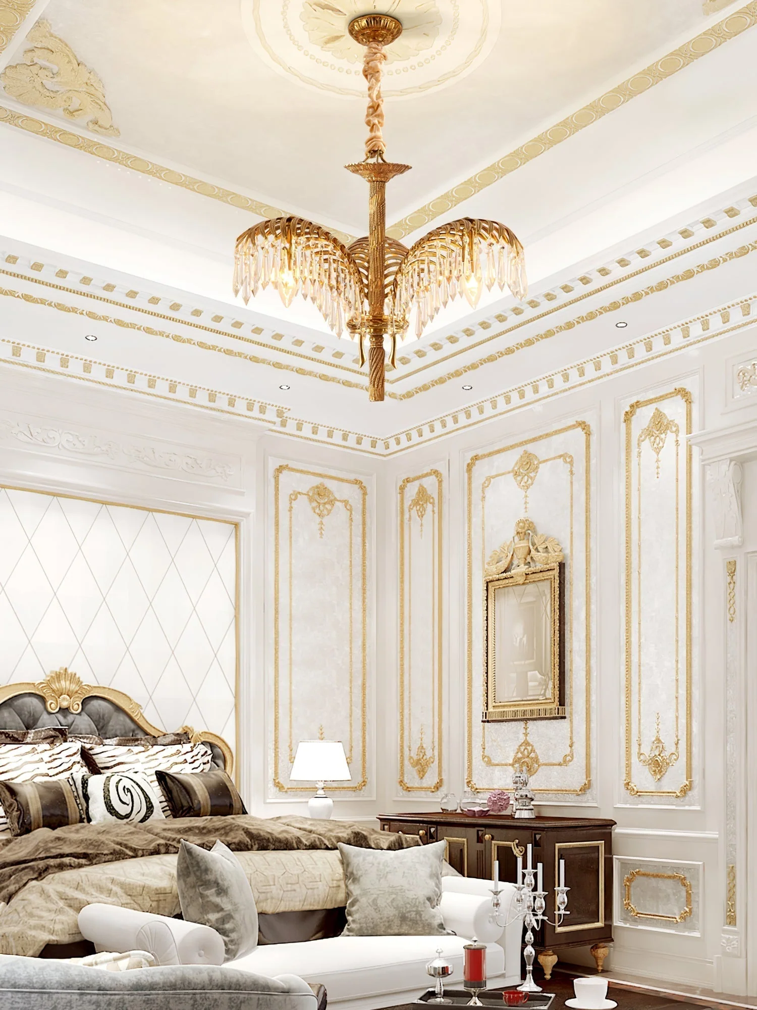 Odoraris Regal Brass Crystal Chandelier - Image 31