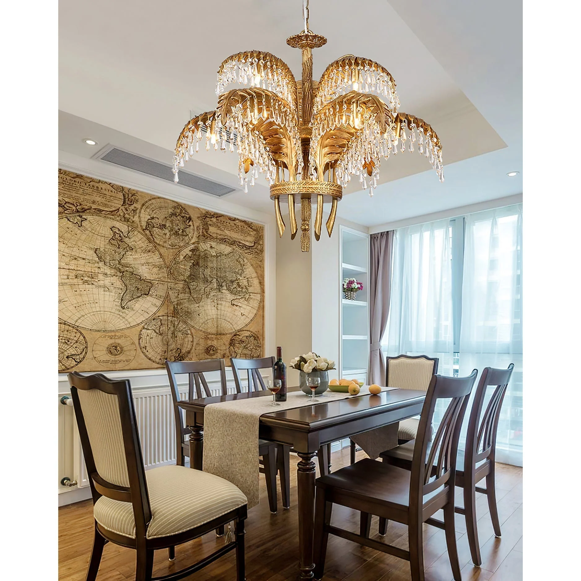 Odoraris Regal Brass Crystal Chandelier - Image 47