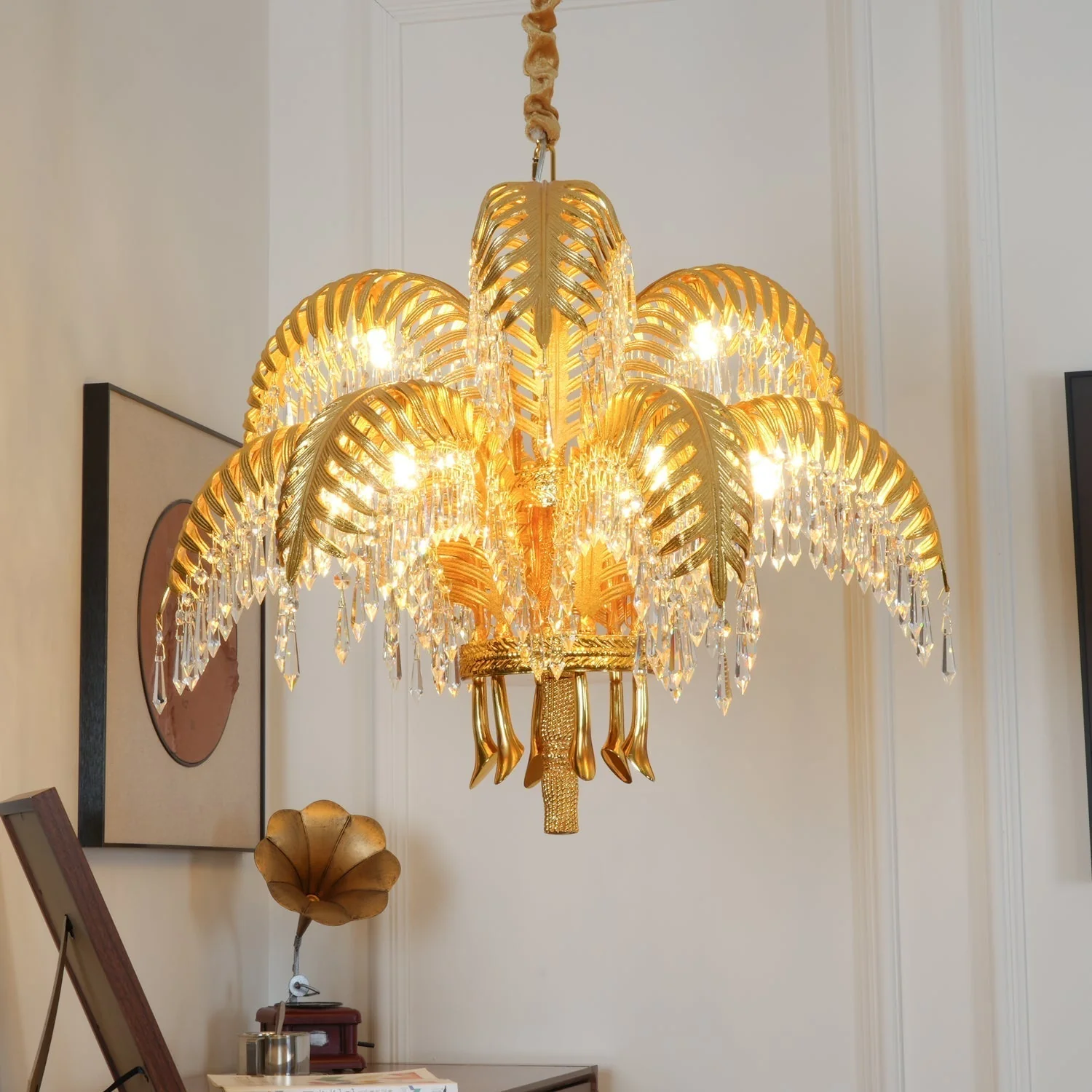 Odoraris Regal Brass Crystal Chandelier - Image 52