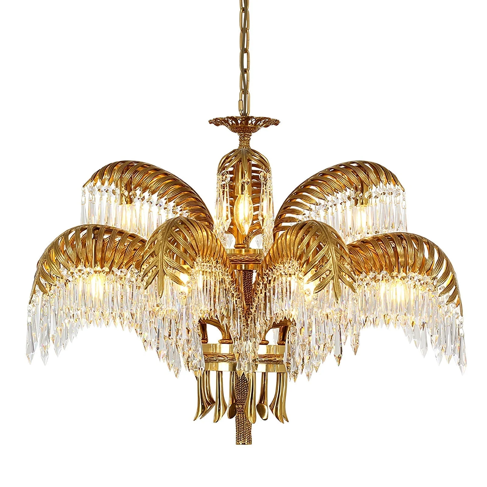 Odoraris Regal Brass Crystal Chandelier - Image 80