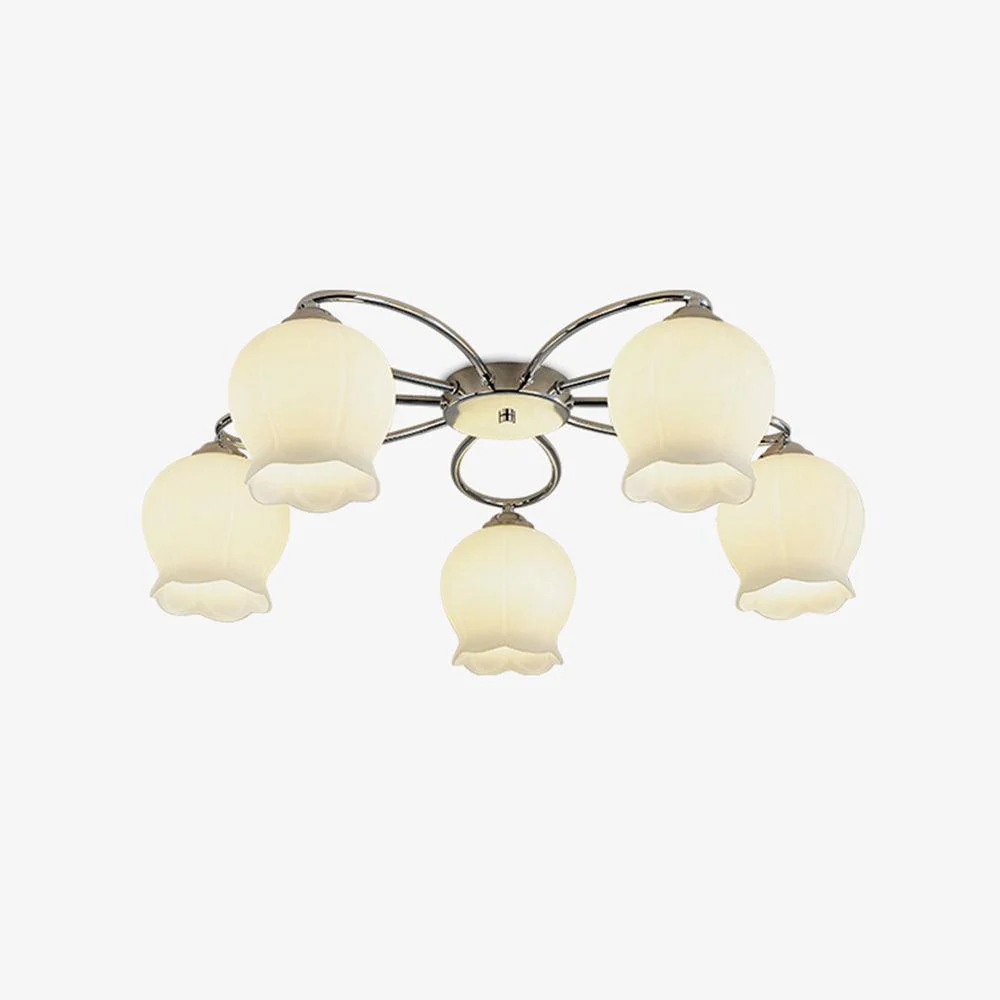 Oldore Premium Elegance Floral Glass Ceiling Lamp