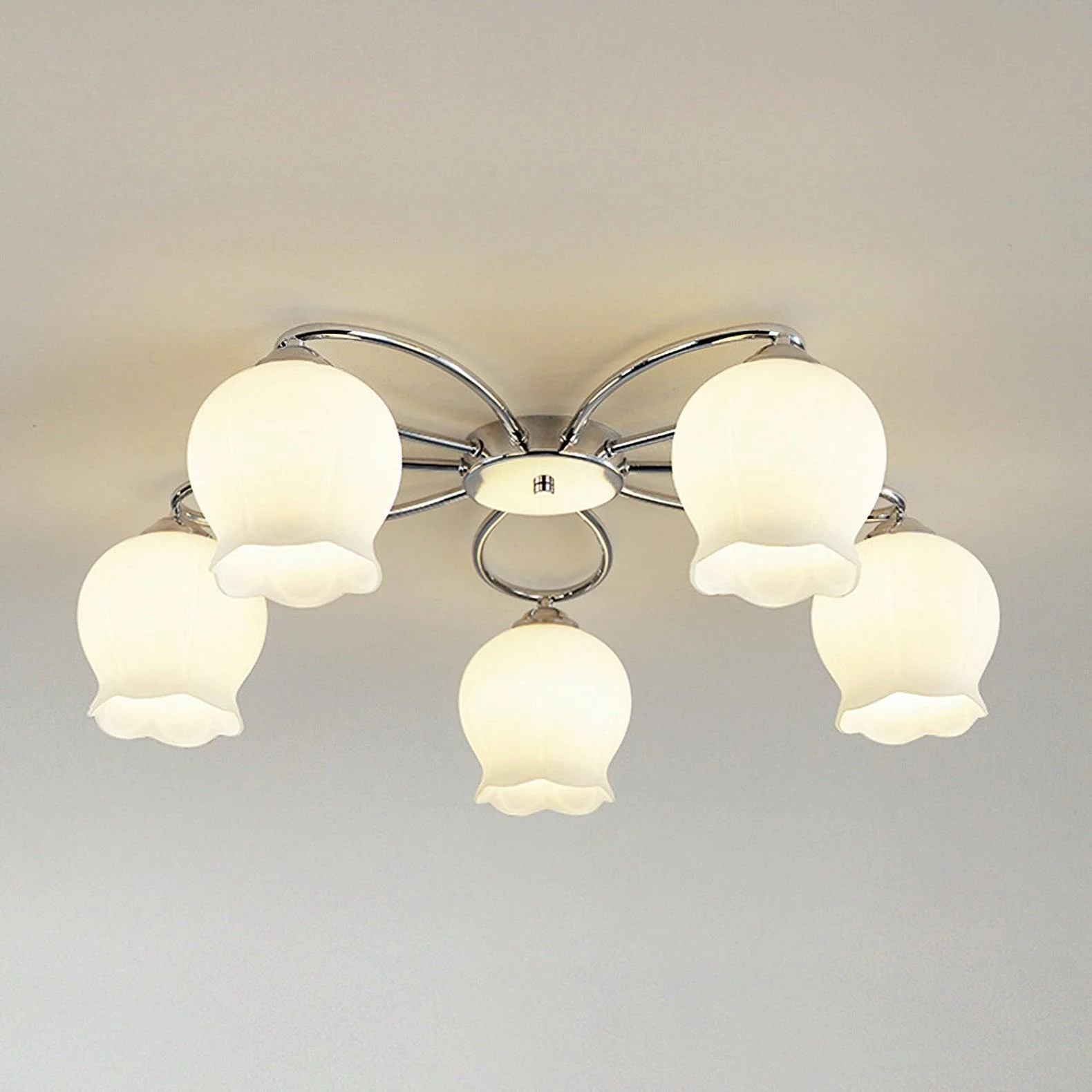 Oldore Premium Elegance Floral Glass Ceiling Lamp - Image 15