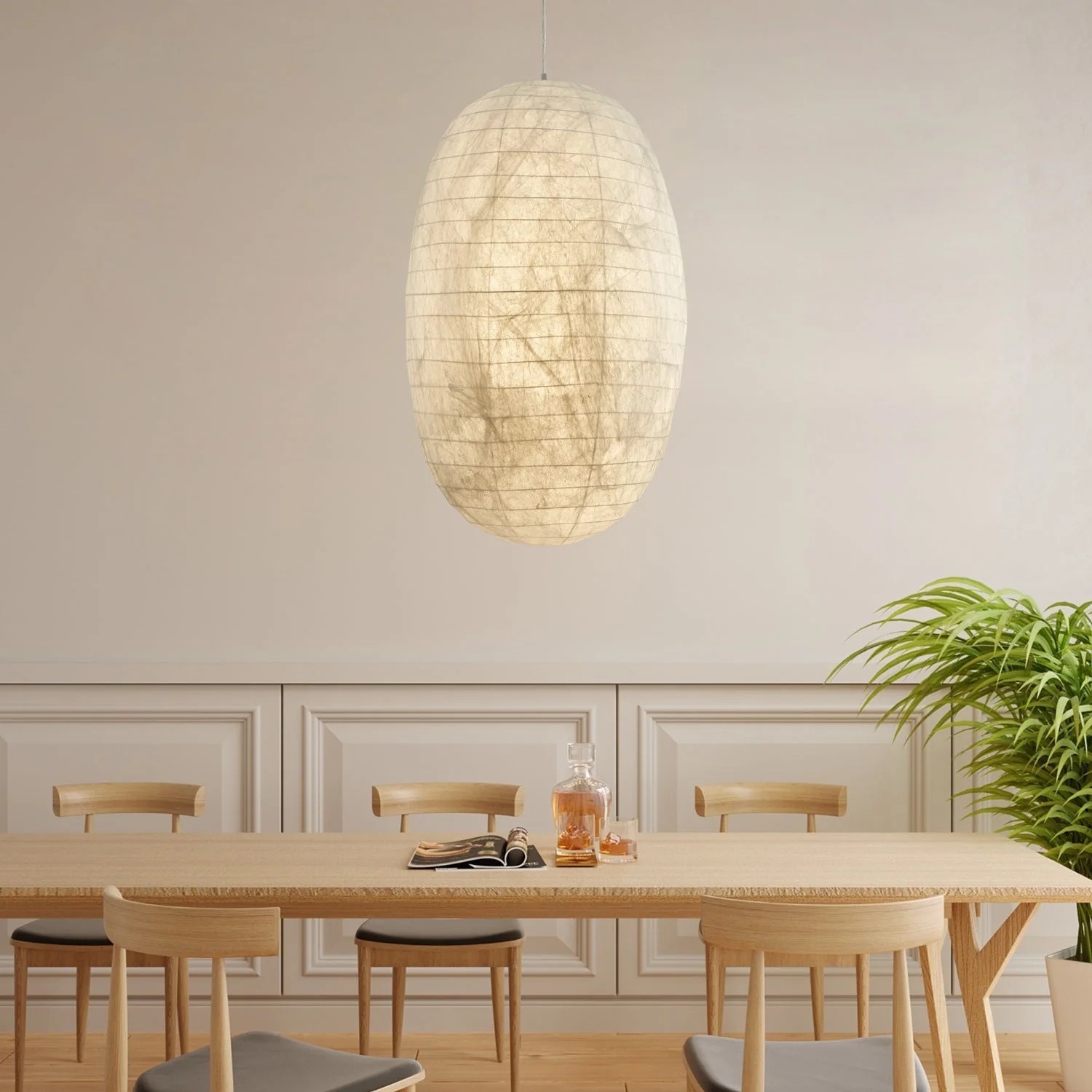 Oldoryra Silk Retro Pendant Light - Image 7