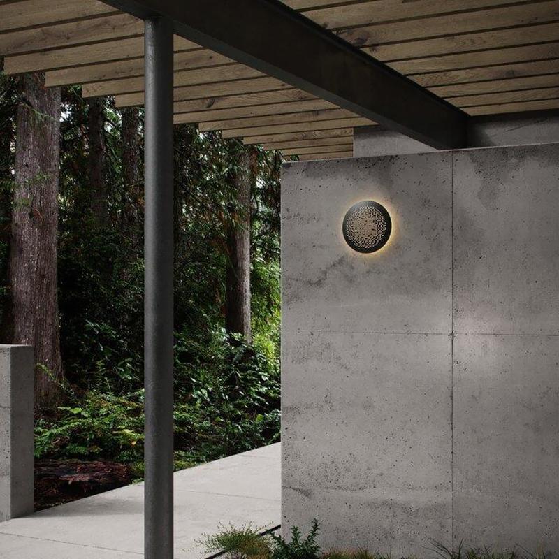 Olga Unique Circular Outdoor Wall Lights - Image 4