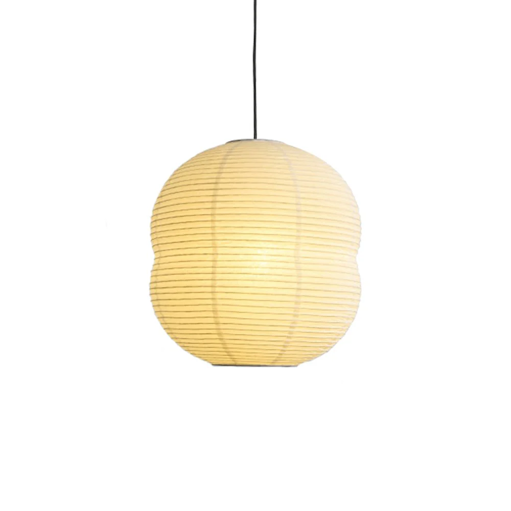 Olive Minimalist Rice Paper Pendant Light - Image 6
