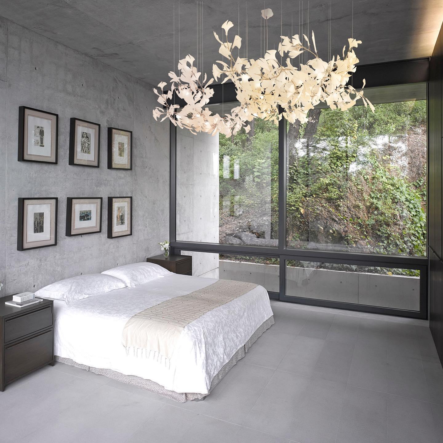 Olivia Ceramic Gingko Leaf Chandelier Branch-like Design - Image 24
