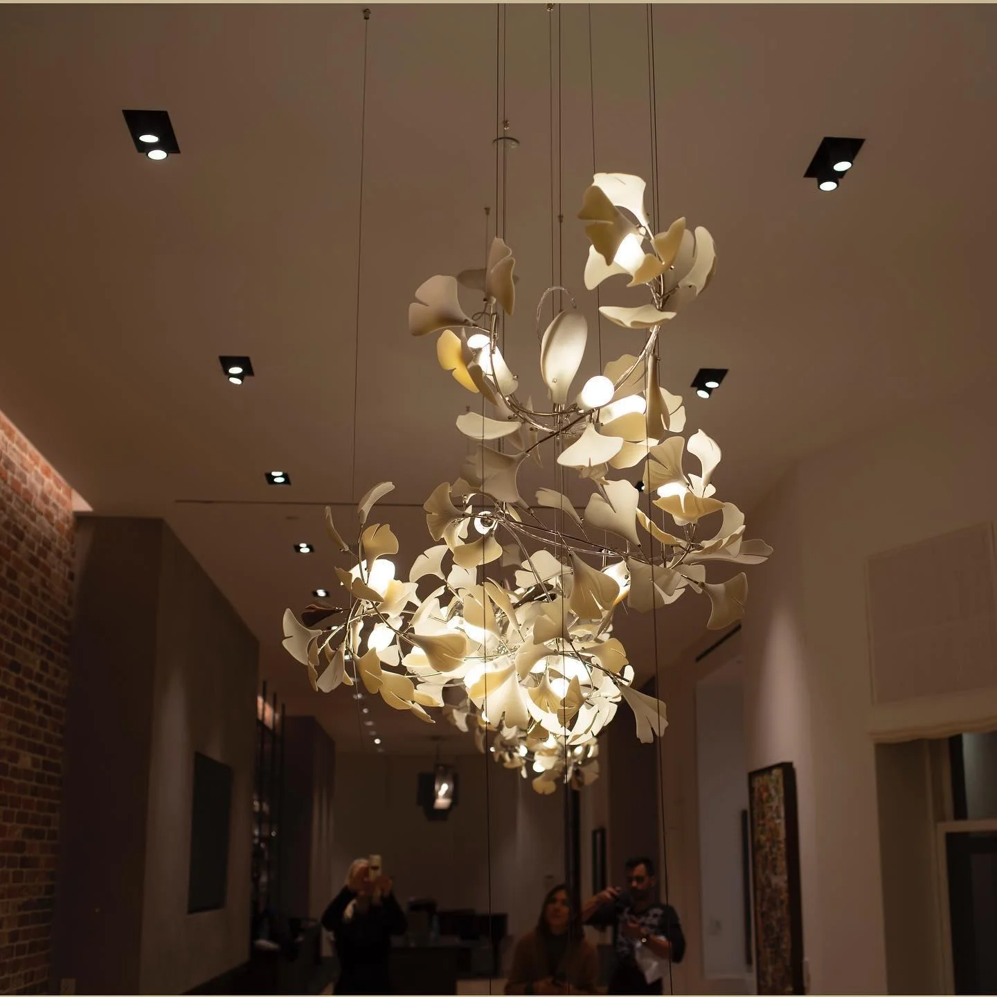 Olivia Ceramic Gingko Leaf Chandelier Branch-like Design - Image 56