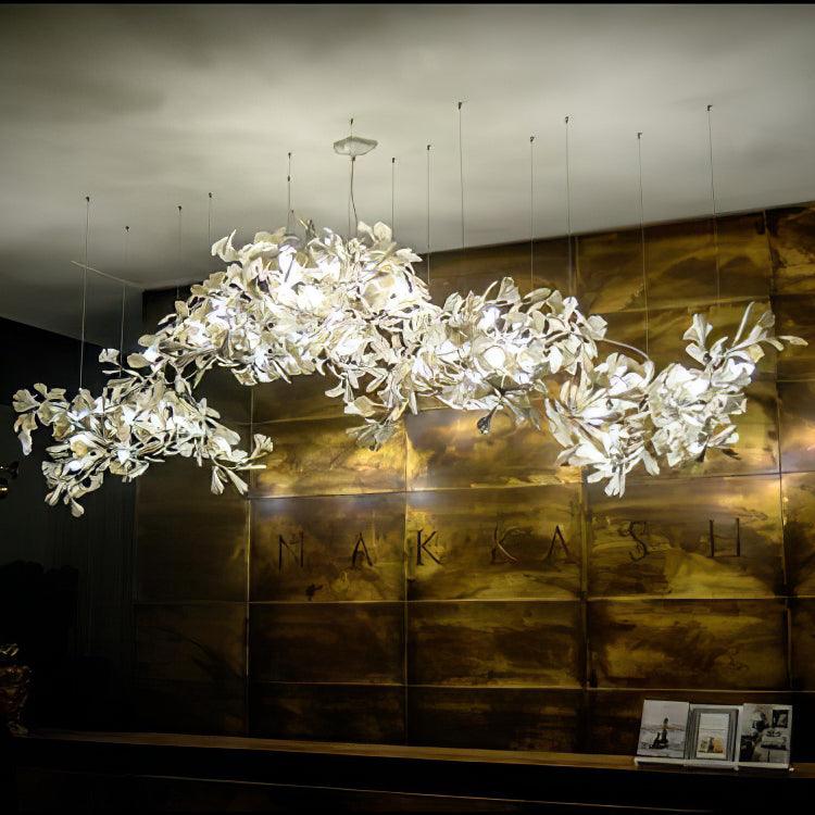 Olivia Ceramic Gingko Leaf Combination Chandelier Wave-Shape - Image 54