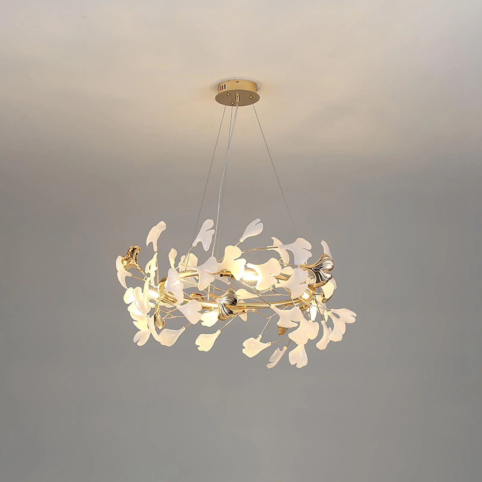 Olivia Ceramic Gingko Chandelier 4 Styles - Image 31