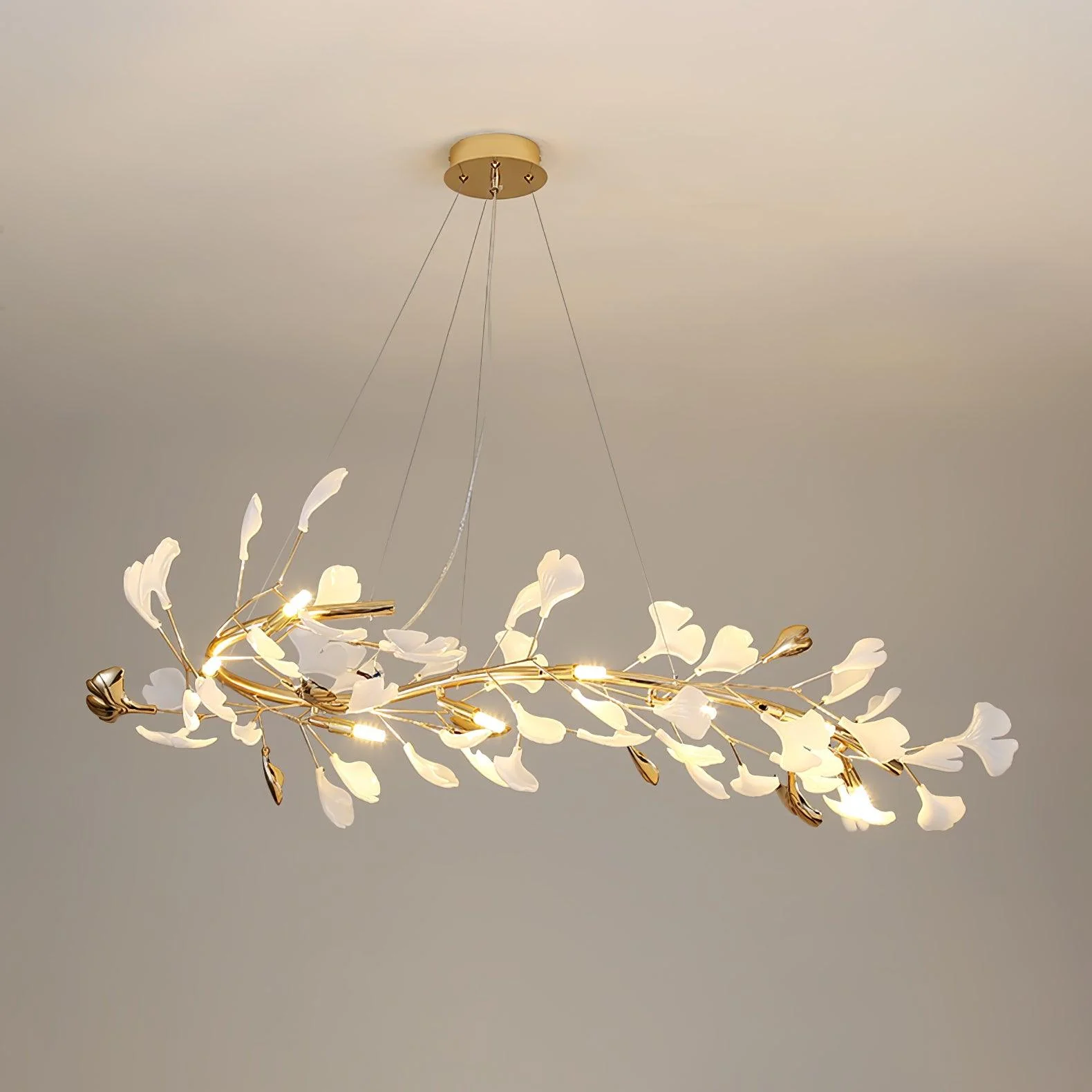 Olivia Ceramic Gingko Chandelier 4 Styles - Image 36