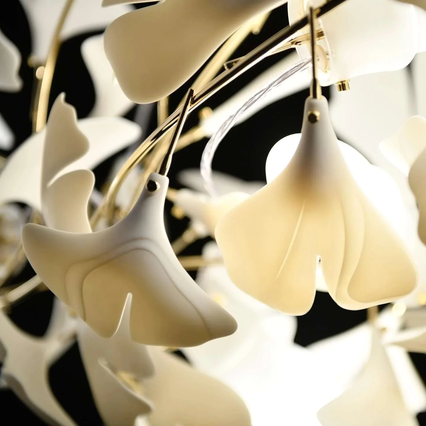 Olivia Ceramic Gingko Leaf Chandelier L196.8″/L500CM - Image 66