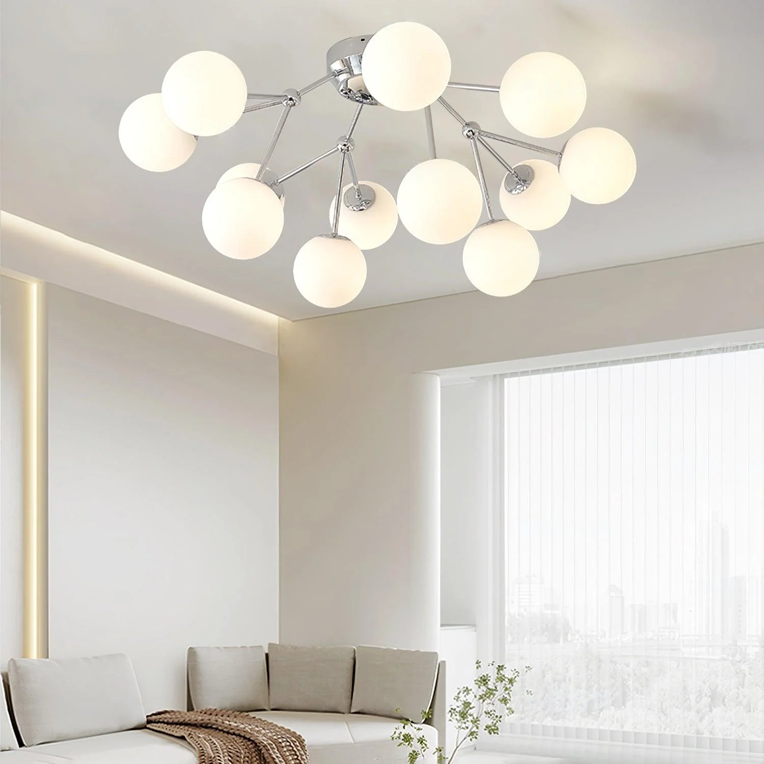 Luxury Glass Bubble. Ceiling Light - Image 22