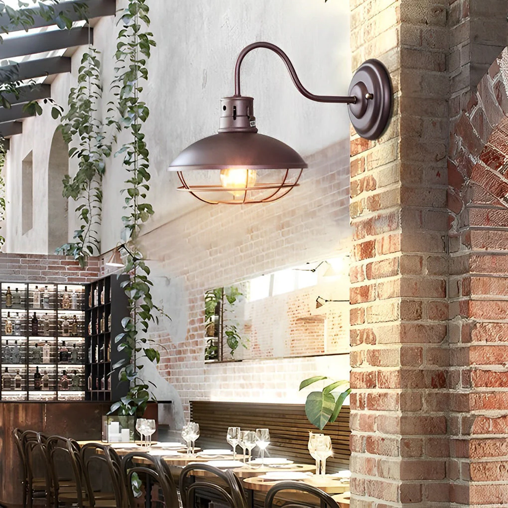 Olivia Retro LED Industrial Outdoor Wall Lights - Image 3