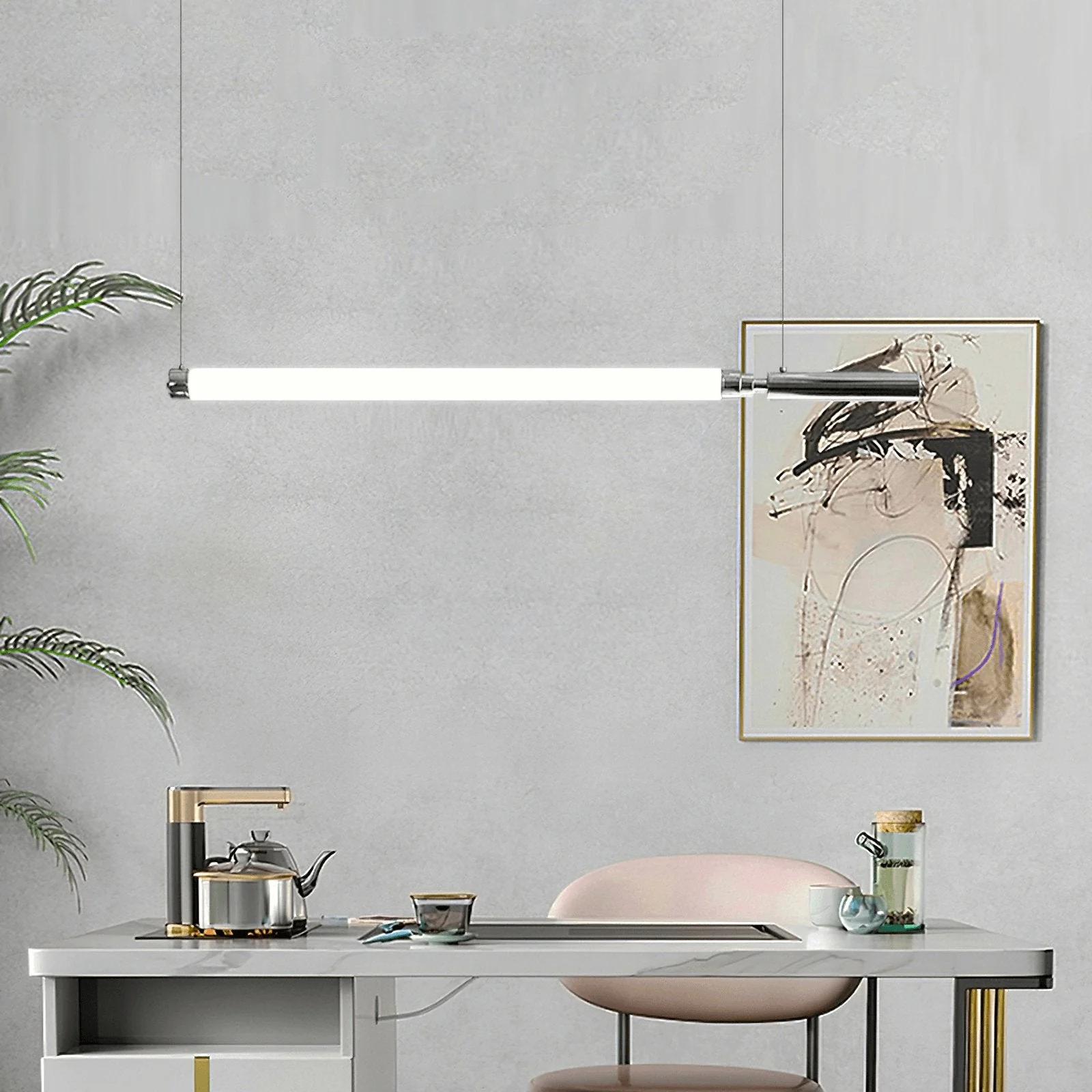 Ollaeos Modern Minimalist Glass Pendant Light - Image 16