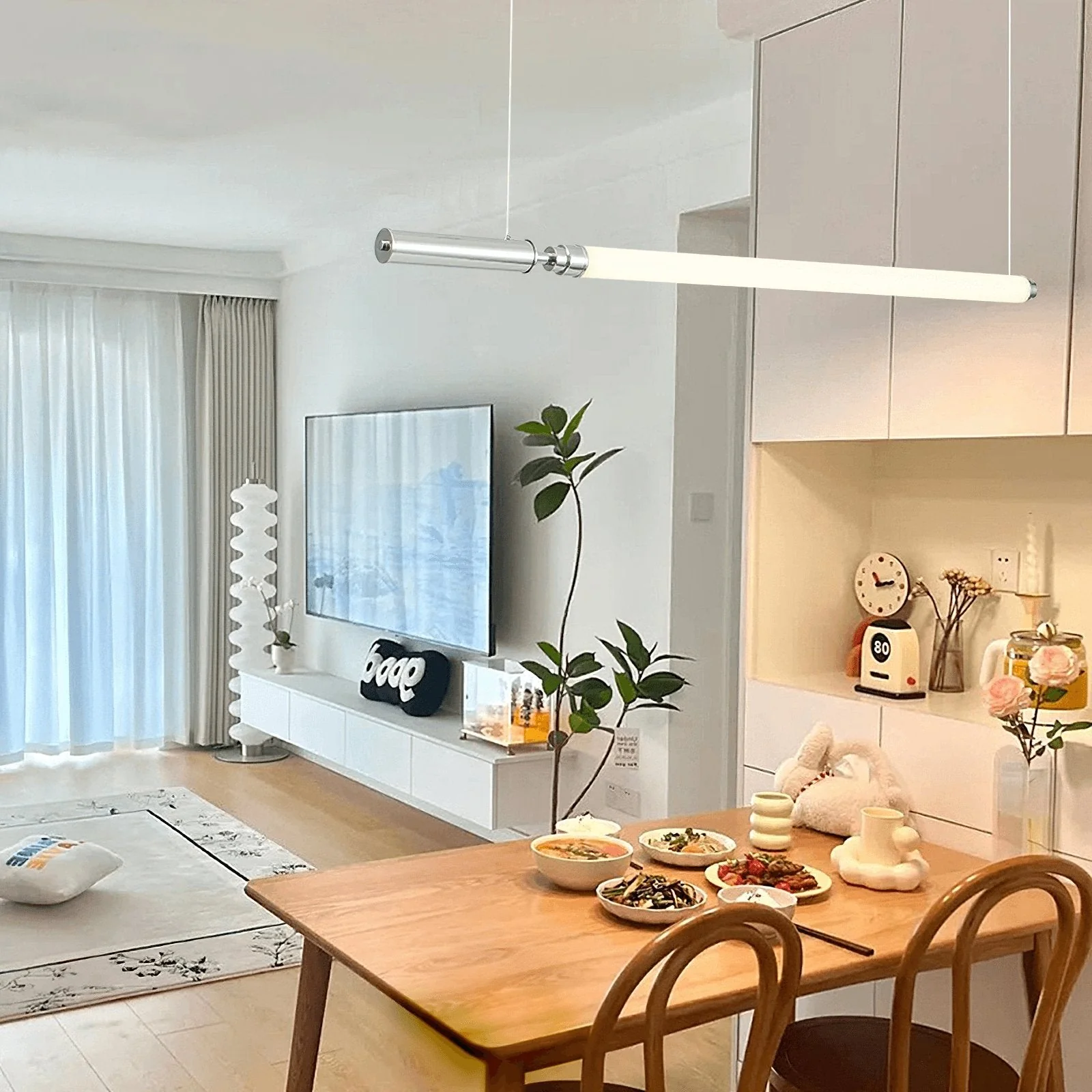 Ollaeos Modern Minimalist Glass Pendant Light - Image 9