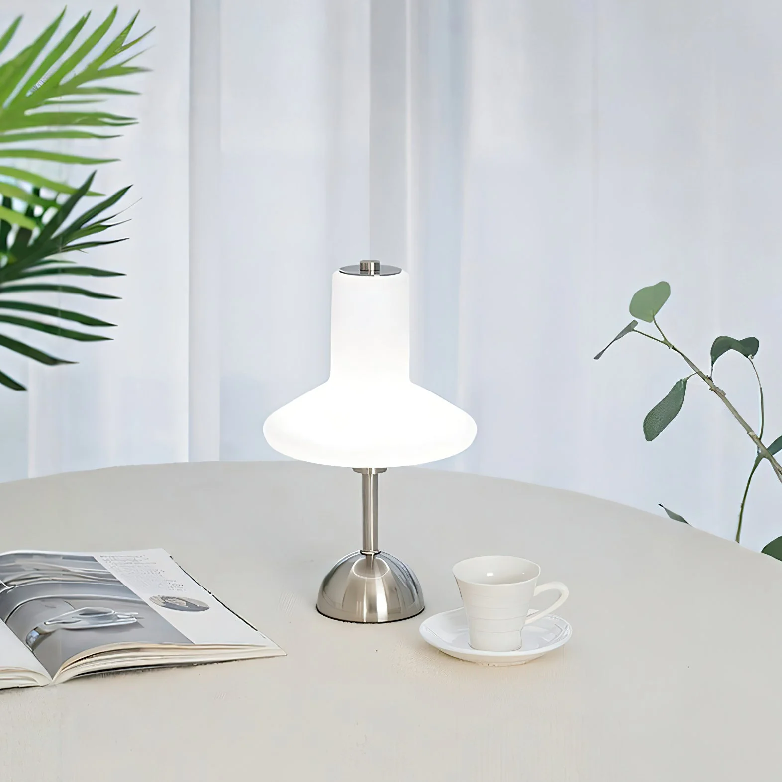 Olly Modern Glass Table Lamp - Image 10