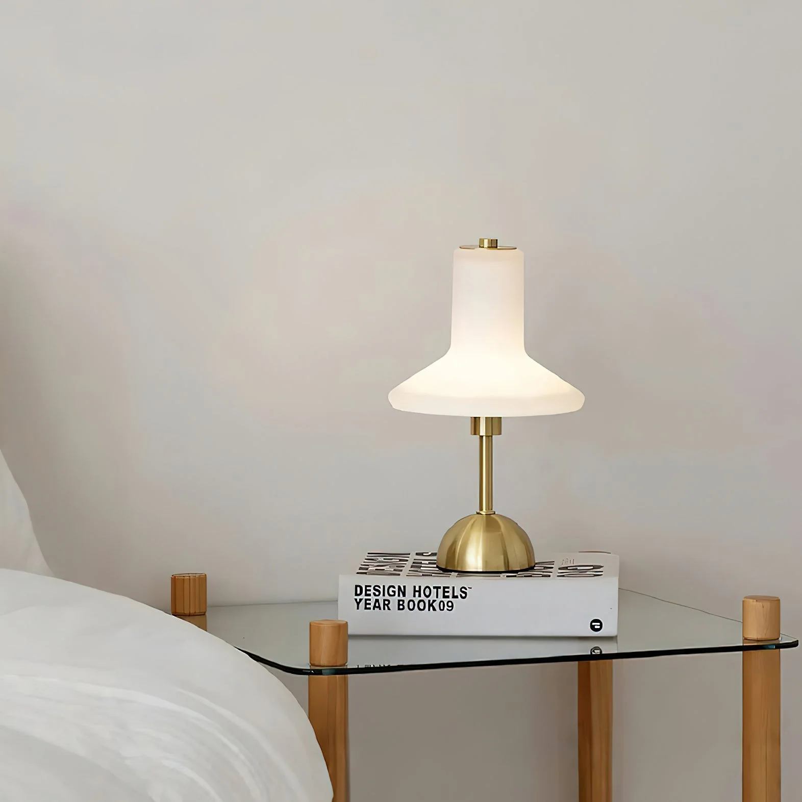 Olly Modern Glass Table Lamp - Image 11