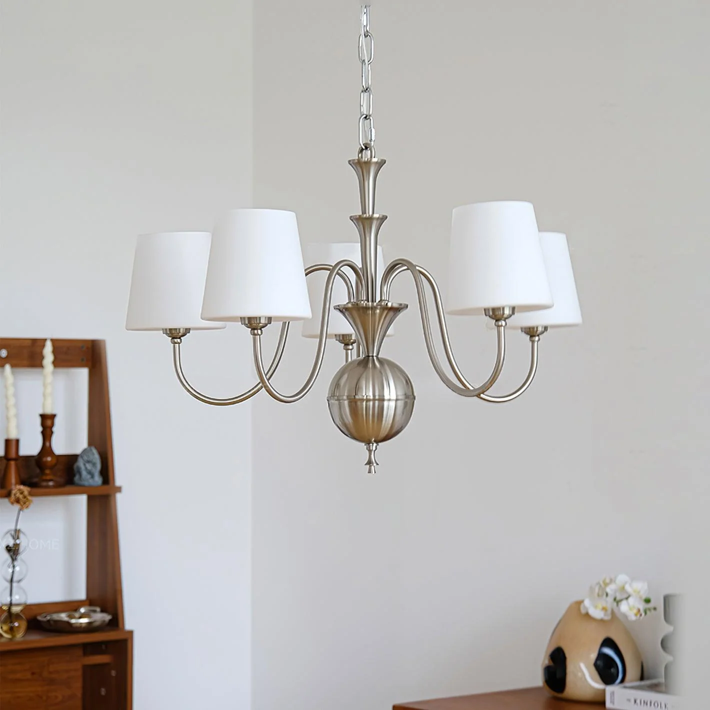Olmiris Elegant Nickel Chandelier - Image 10