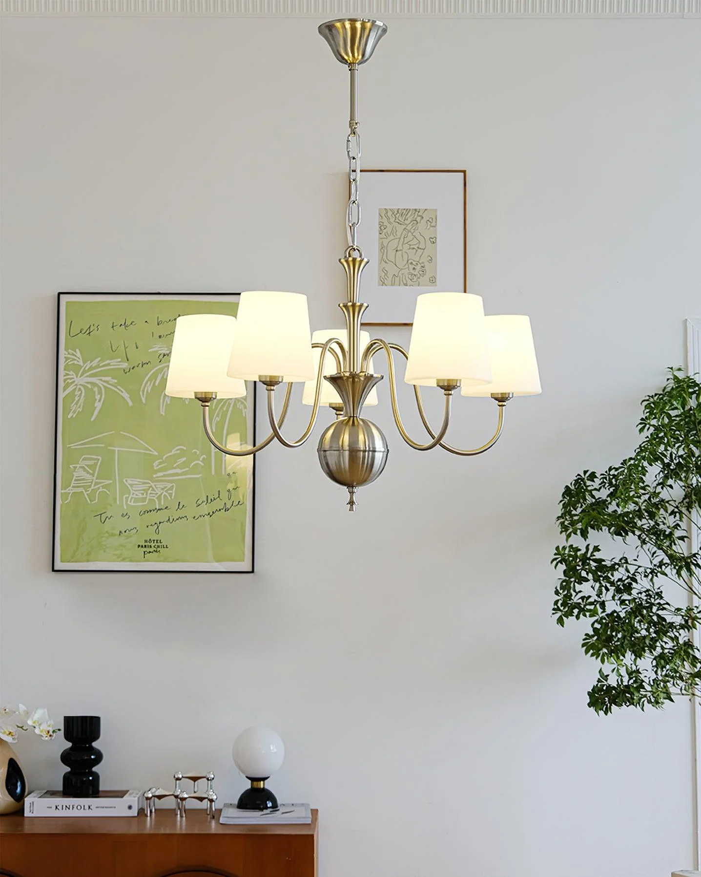 Olmiris Elegant Nickel Chandelier - Image 11
