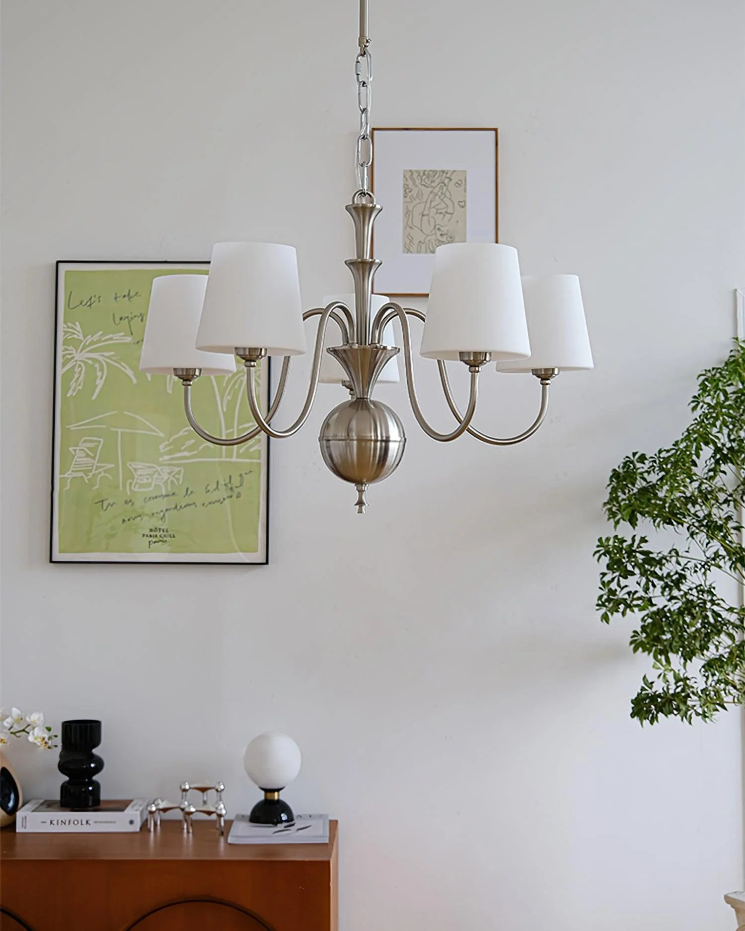 Olmiris Elegant Nickel Chandelier - Image 12