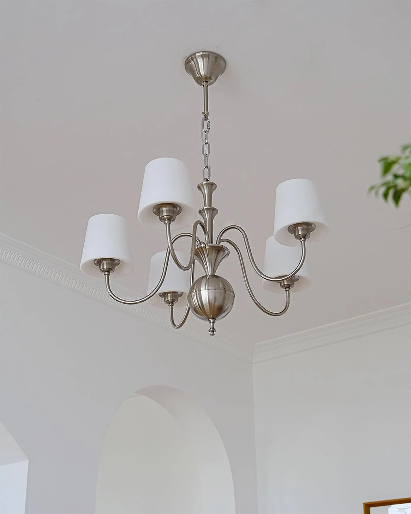 Olmiris Elegant Nickel Chandelier - Image 3