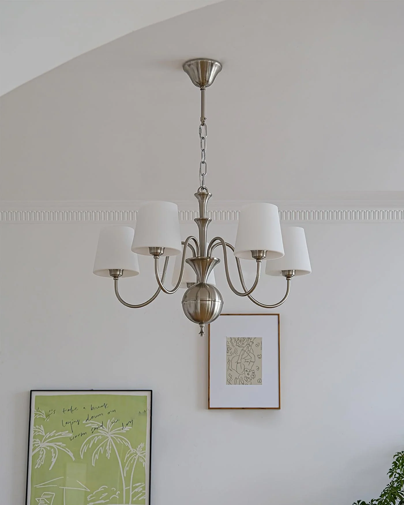 Olmiris Elegant Nickel Chandelier - Image 4