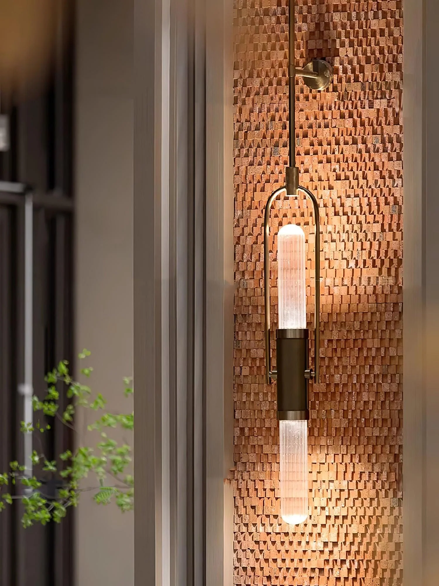Olraeos Nordic Art Long Arc Glass Wall Lamp - Image 17