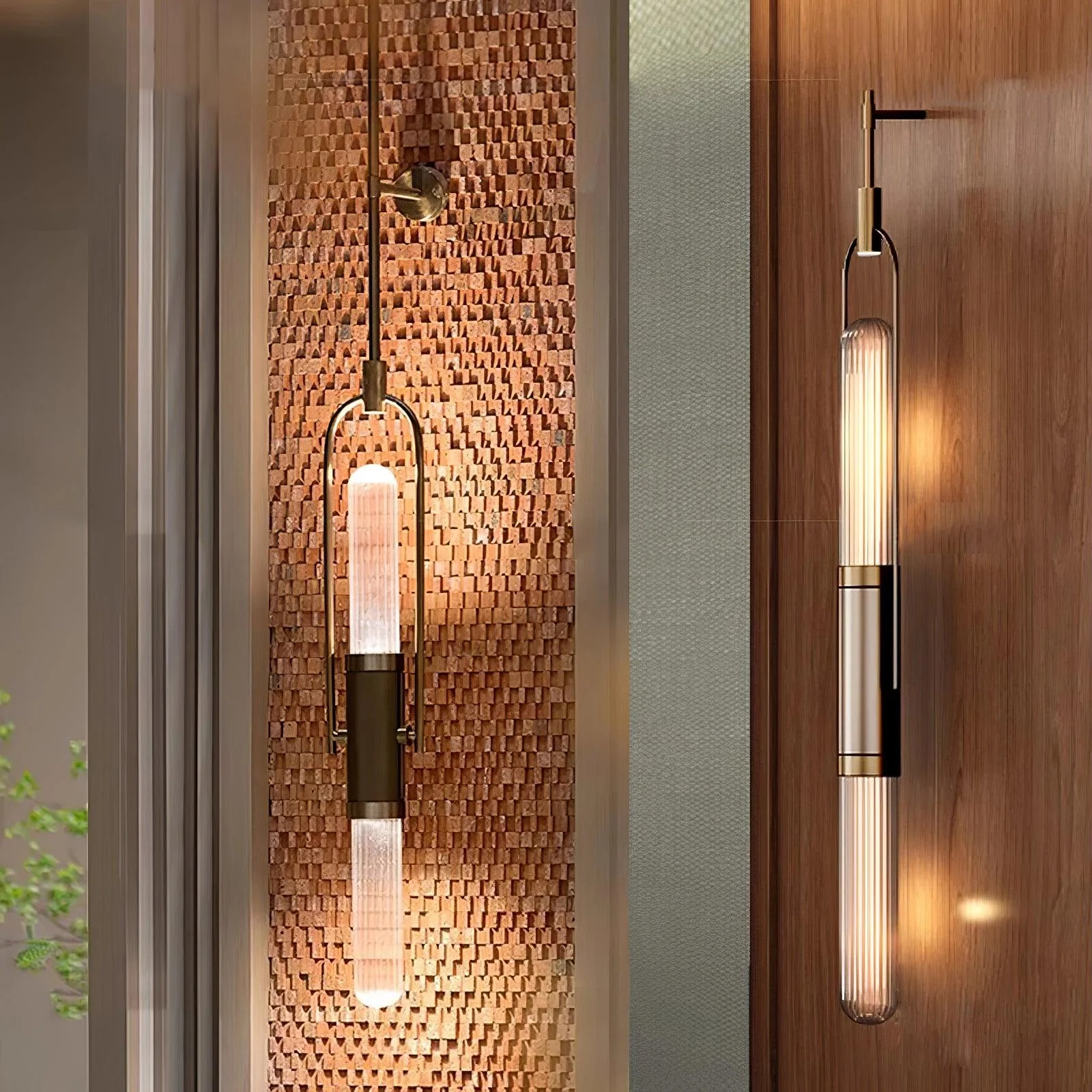Olraeos Nordic Art Long Arc Glass Wall Lamp - Image 18