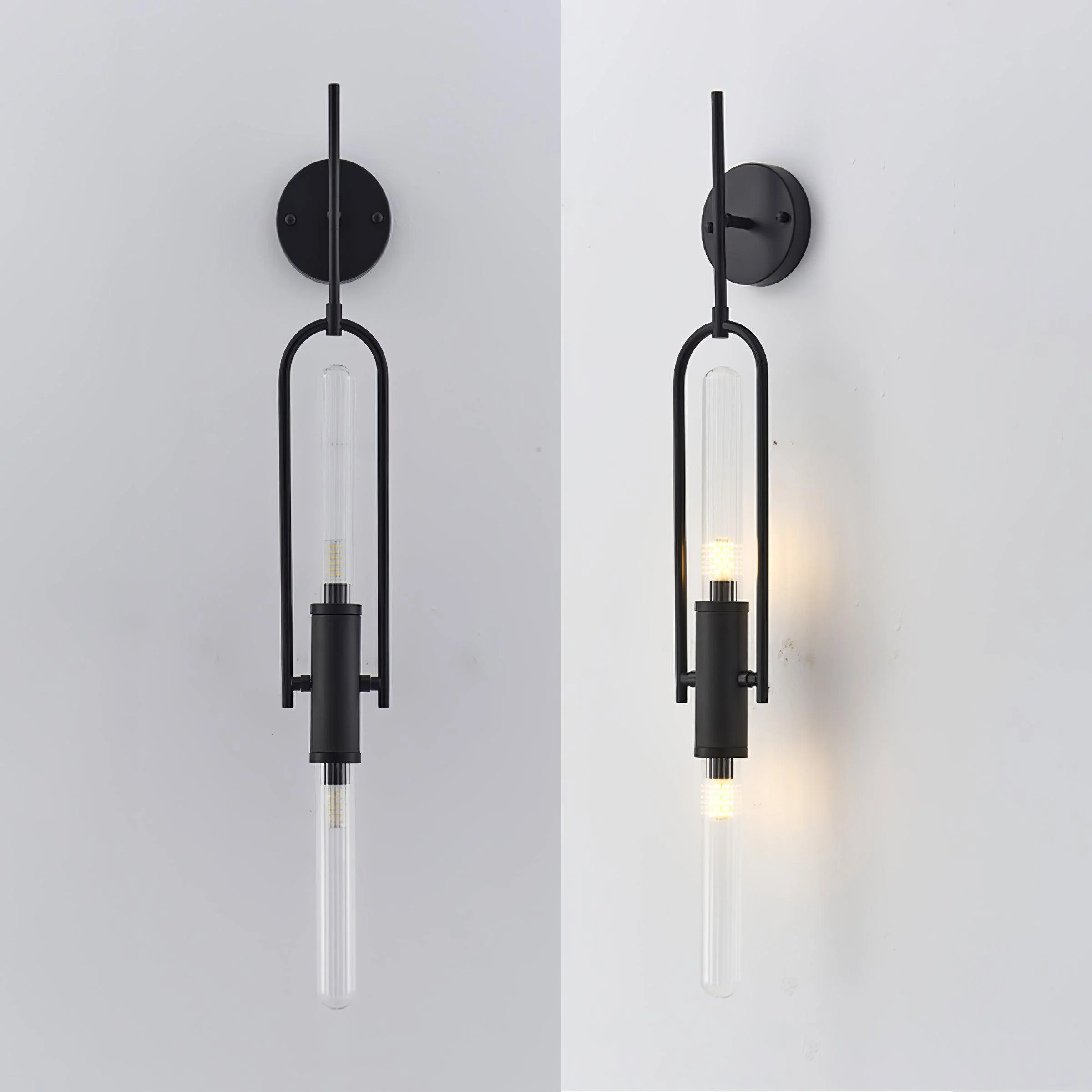 Olraeos Nordic Art Long Arc Glass Wall Lamp - Image 19