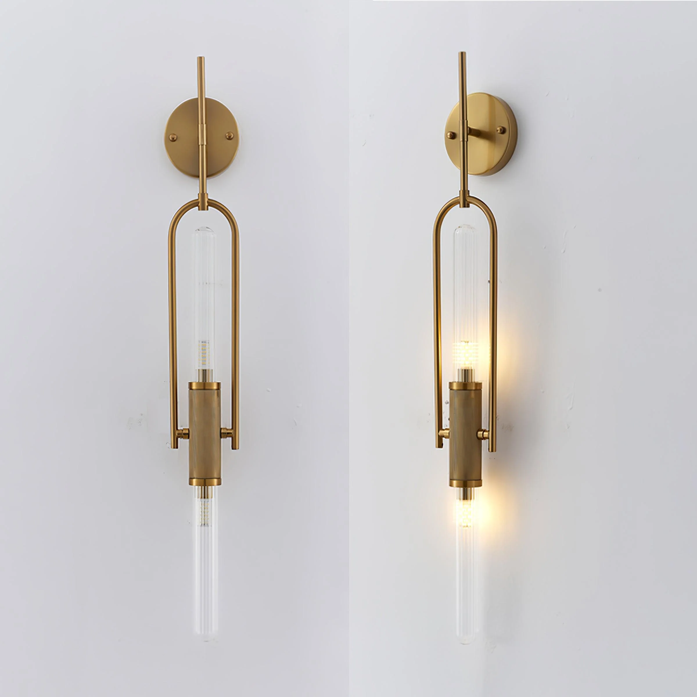Olraeos Nordic Art Long Arc Glass Wall Lamp - Image 20