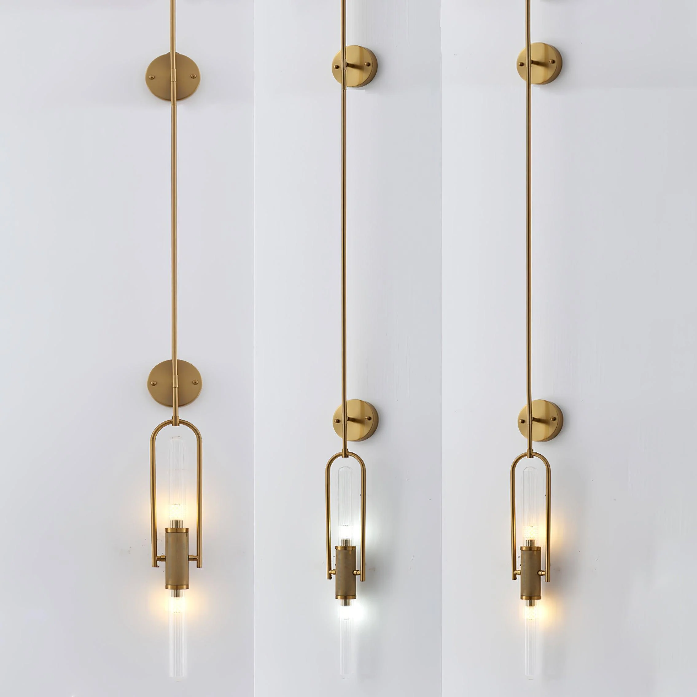 Olraeos Nordic Art Long Arc Glass Wall Lamp - Image 22