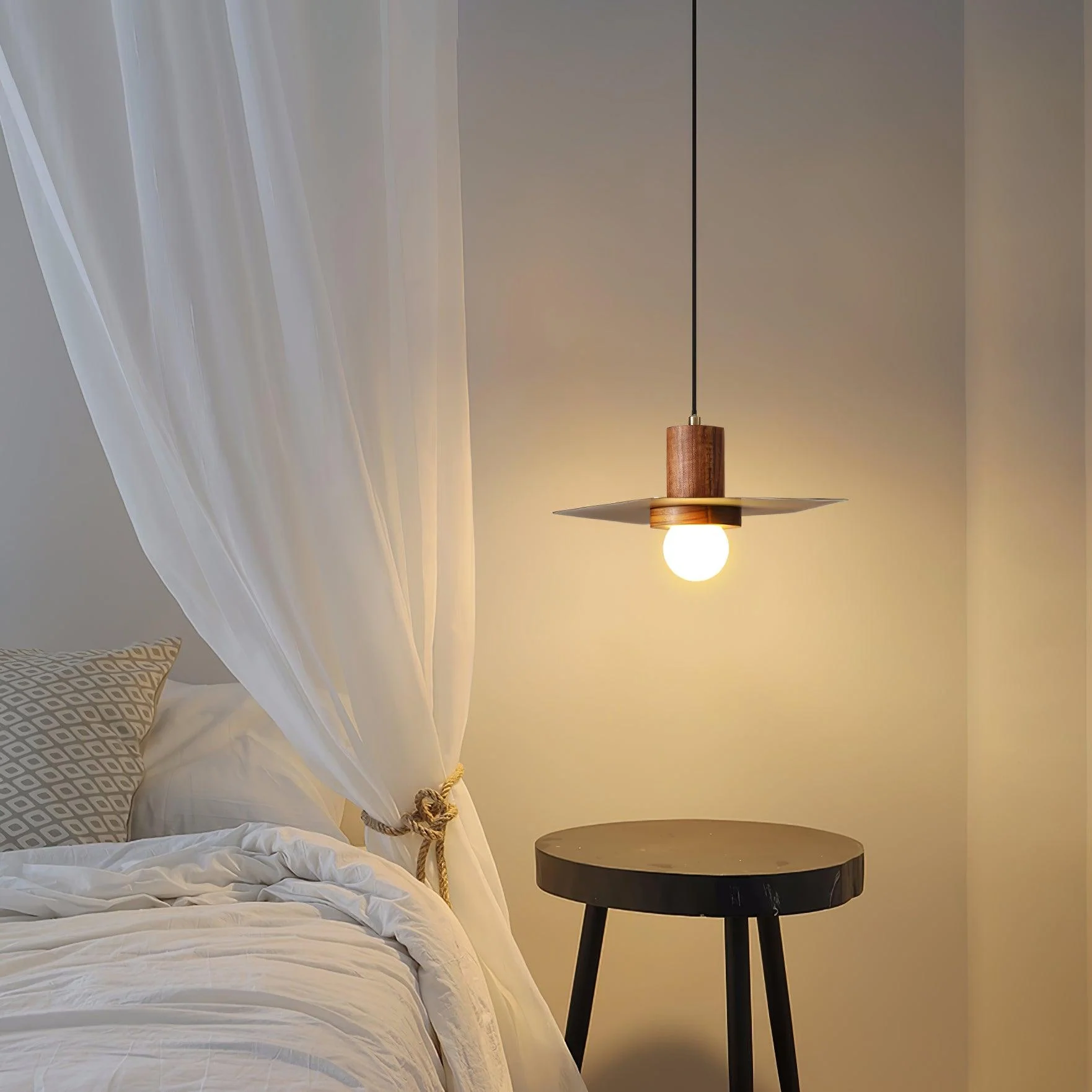 Olvenan Premium Nordic Art Wood Pendant Lamp - Image 10
