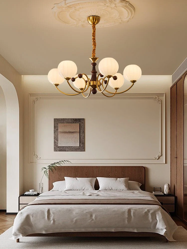 Omirara Traditional Elegance Vintage Wood Chandelier - Image 23