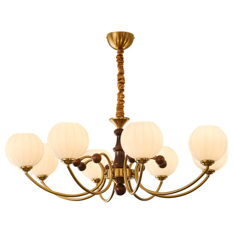 Omirara Traditional Elegance Vintage Wood Chandelier - Image 25