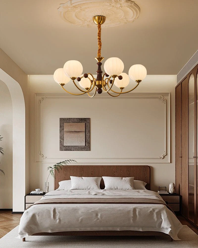 Omirara Traditional Elegance Vintage Wood Chandelier - Image 28
