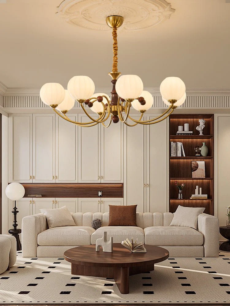 Omirara Traditional Elegance Vintage Wood Chandelier - Image 34