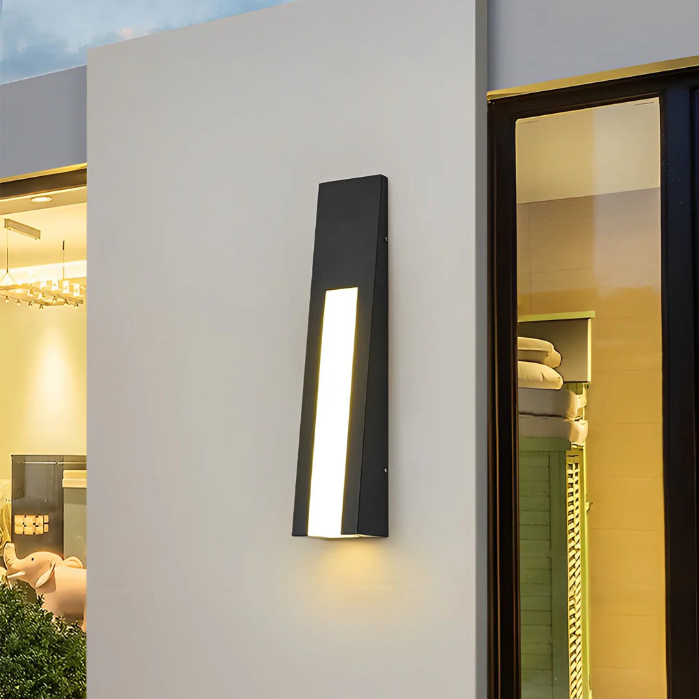 Opal Minimalist LED Modern Steel Outdoor Wall Lamp