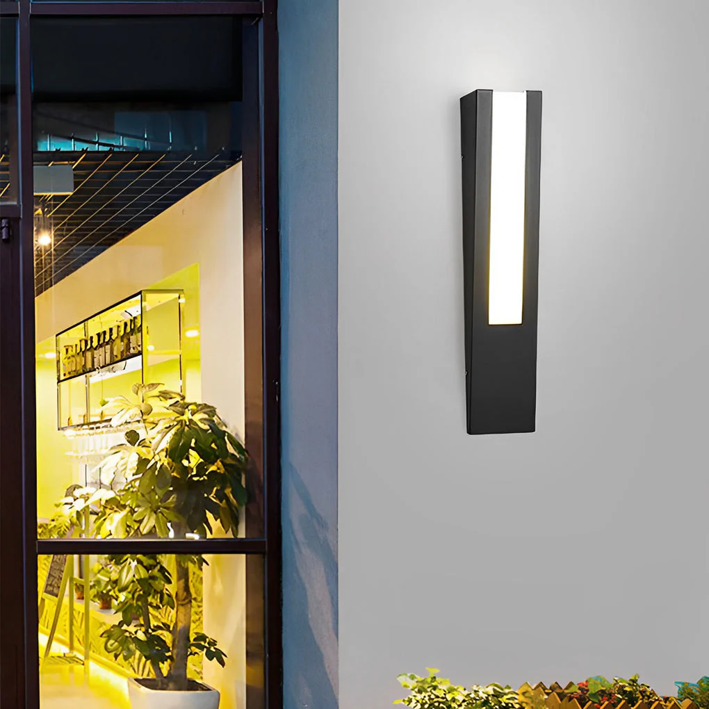 Opal Minimalist LED Modern Steel Outdoor Wall Lamp - Image 3