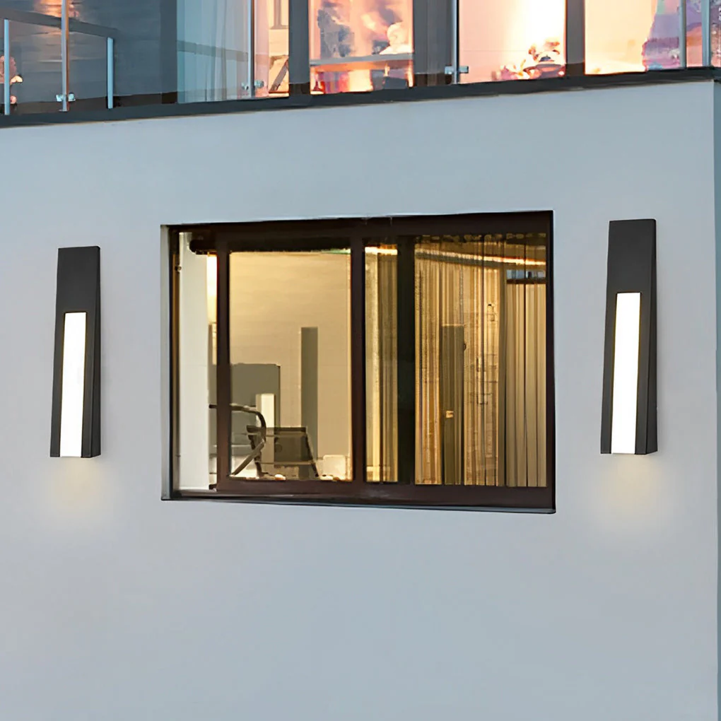 Opal Minimalist LED Modern Steel Outdoor Wall Lamp - Image 4