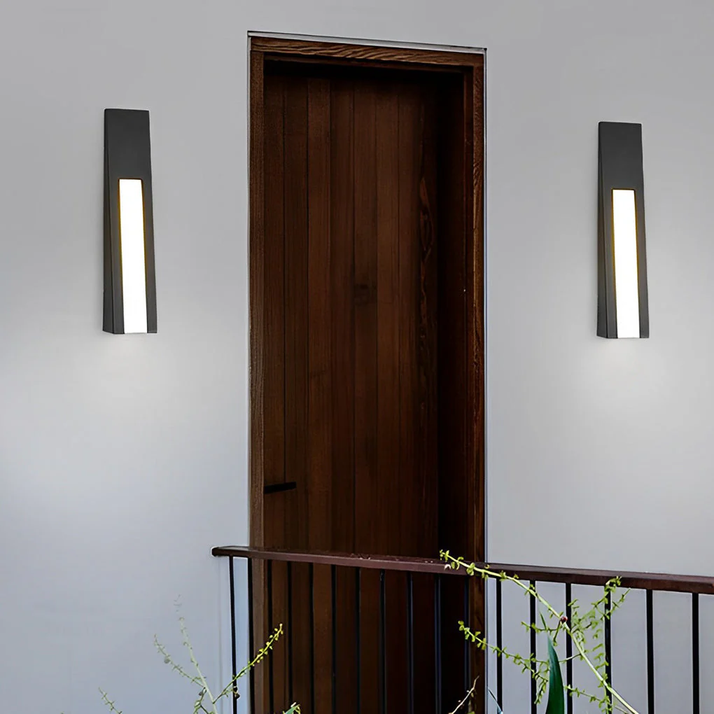 Opal Minimalist LED Modern Steel Outdoor Wall Lamp - Image 5