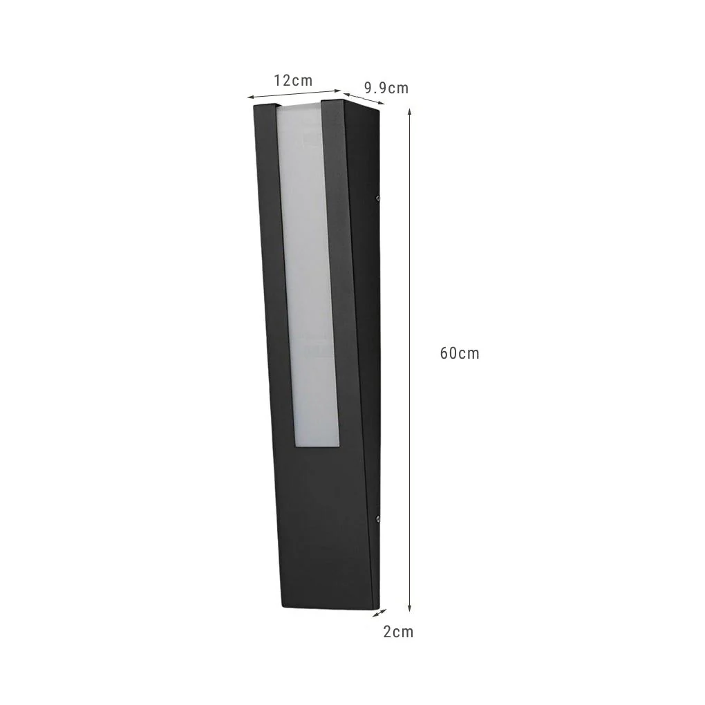 Opal Minimalist LED Modern Steel Outdoor Wall Lamp - Image 8